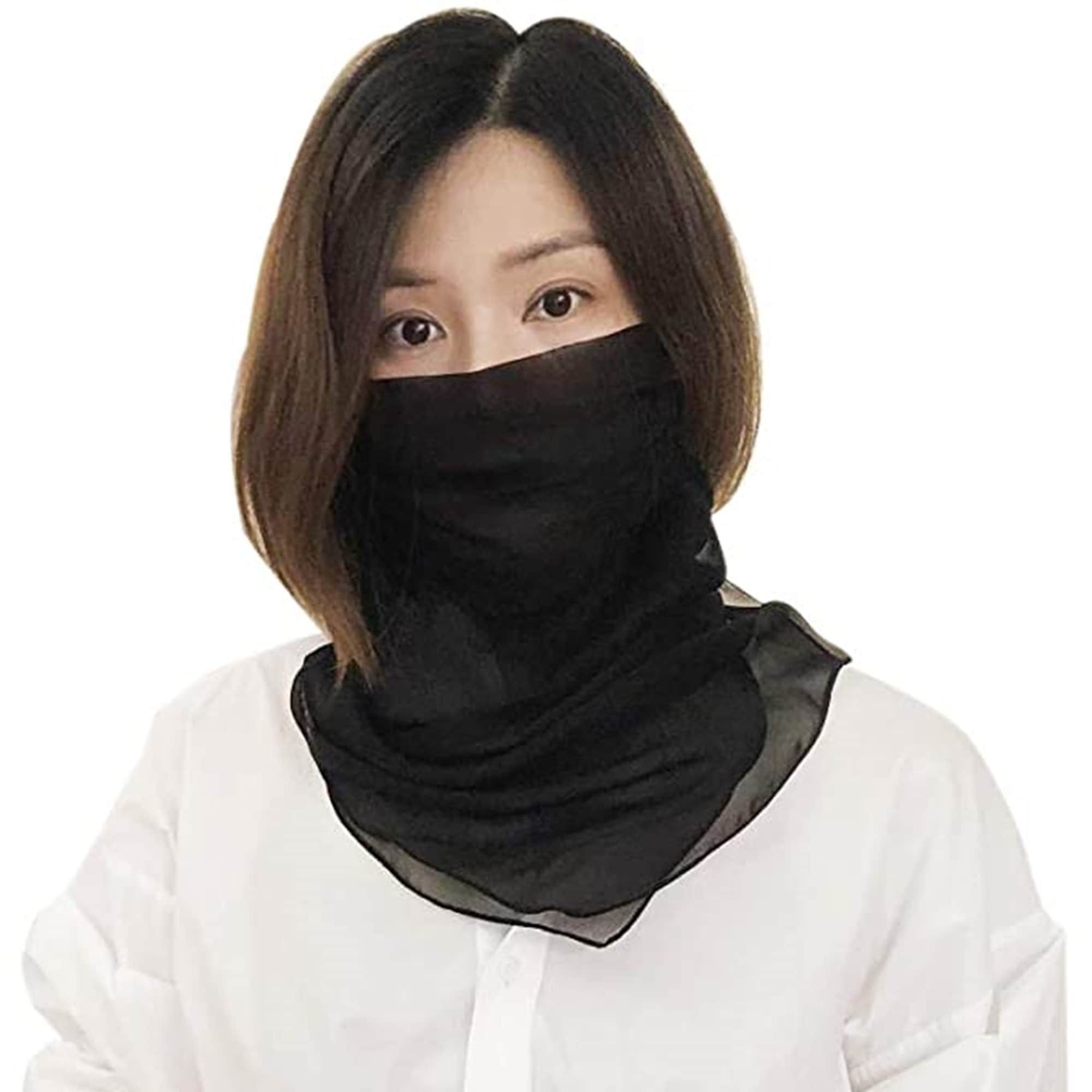 ROSEWARD 100% Mulberry Silk Face Mask Fashion Scarf Women Bandana