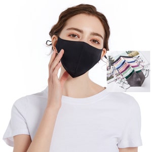 ROSEWARD 100% Mulberry Silk Face Mask with Filter Pocket Adjustable Hypoallergenic Comfortable