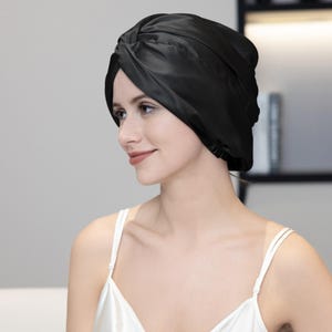 Handmade 100% Silk Bonnet – Reversible, Double-Sided 22 Momme Mulberry Silk Hair Wrap for Sleeping, Curly Hair, Made in USA