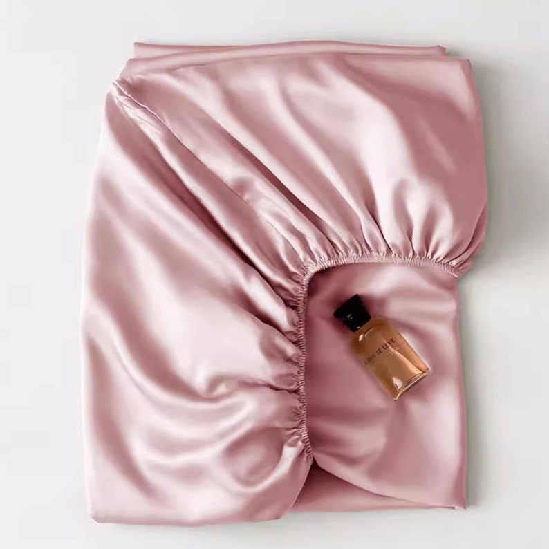 100% Mulberry Silk Fitted Sheet - Thumbnail 4