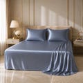 22 Momme Mulberry Silk Flat Sheet, Organic Silk Bedding, Made in USA