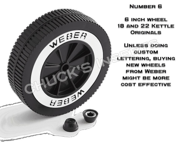 Replacement White Walls for Weber Kettle 6 Inch Wheels -  Israel