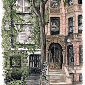New York street painting. Fine art print