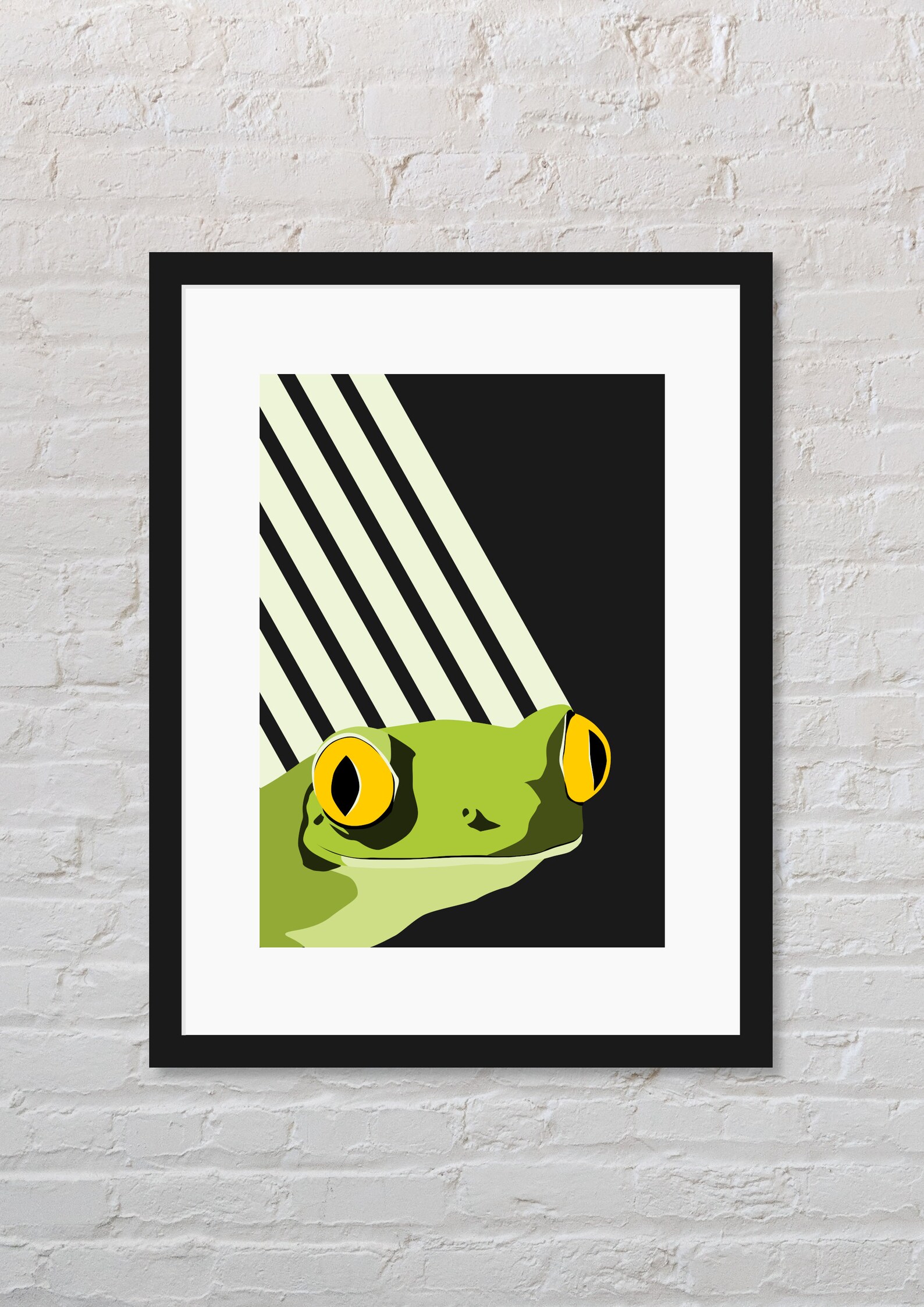 Frog Wall Art Print Etsy
