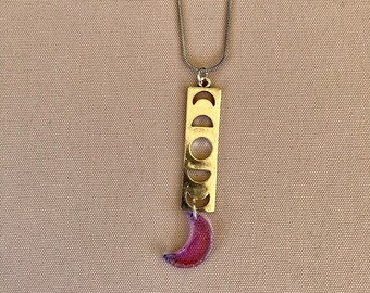 Moon phase Pendant Necklace