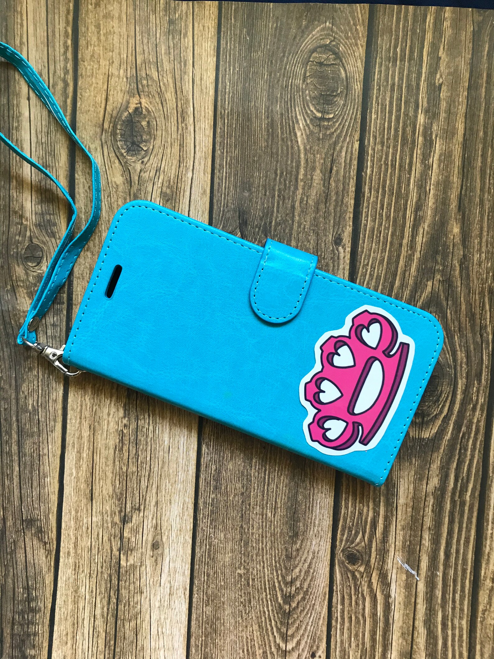 Heart Brass Knuckles Sticker // Self Defense Sticker // Glossy Etsy