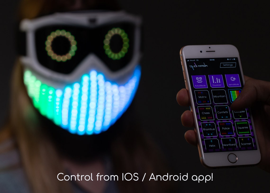 Qudi Mask world's first emotional & party mask Etsy