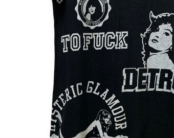 Hysteric Glamour Too Drunk to F@#* Short Sleeve T Shirt - Etsy