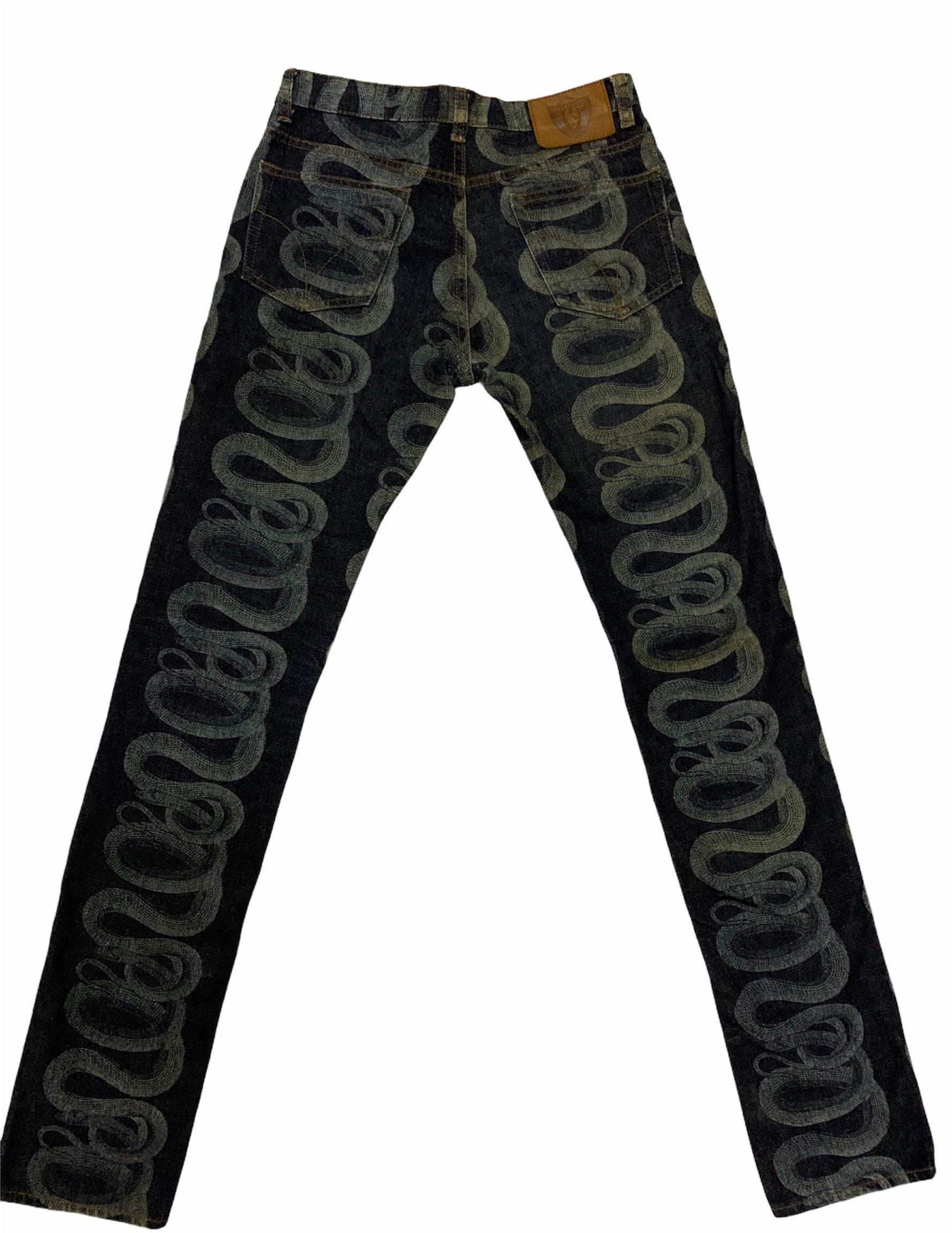 Hysteric Glamour Snake Print Denim - Etsy Israel