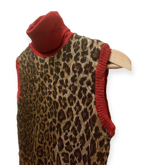 Dolce and Gabbana Glitter Turtleneck Knit Top - image 2
