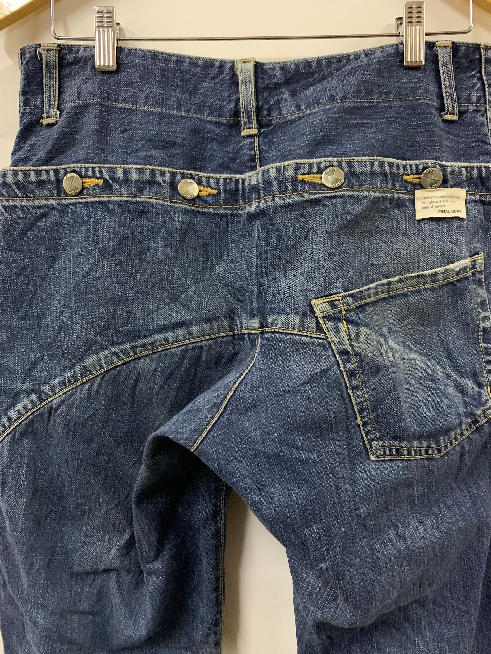 Vintage Final Home Issey Miyake Big Pocket Jeans | Etsy
