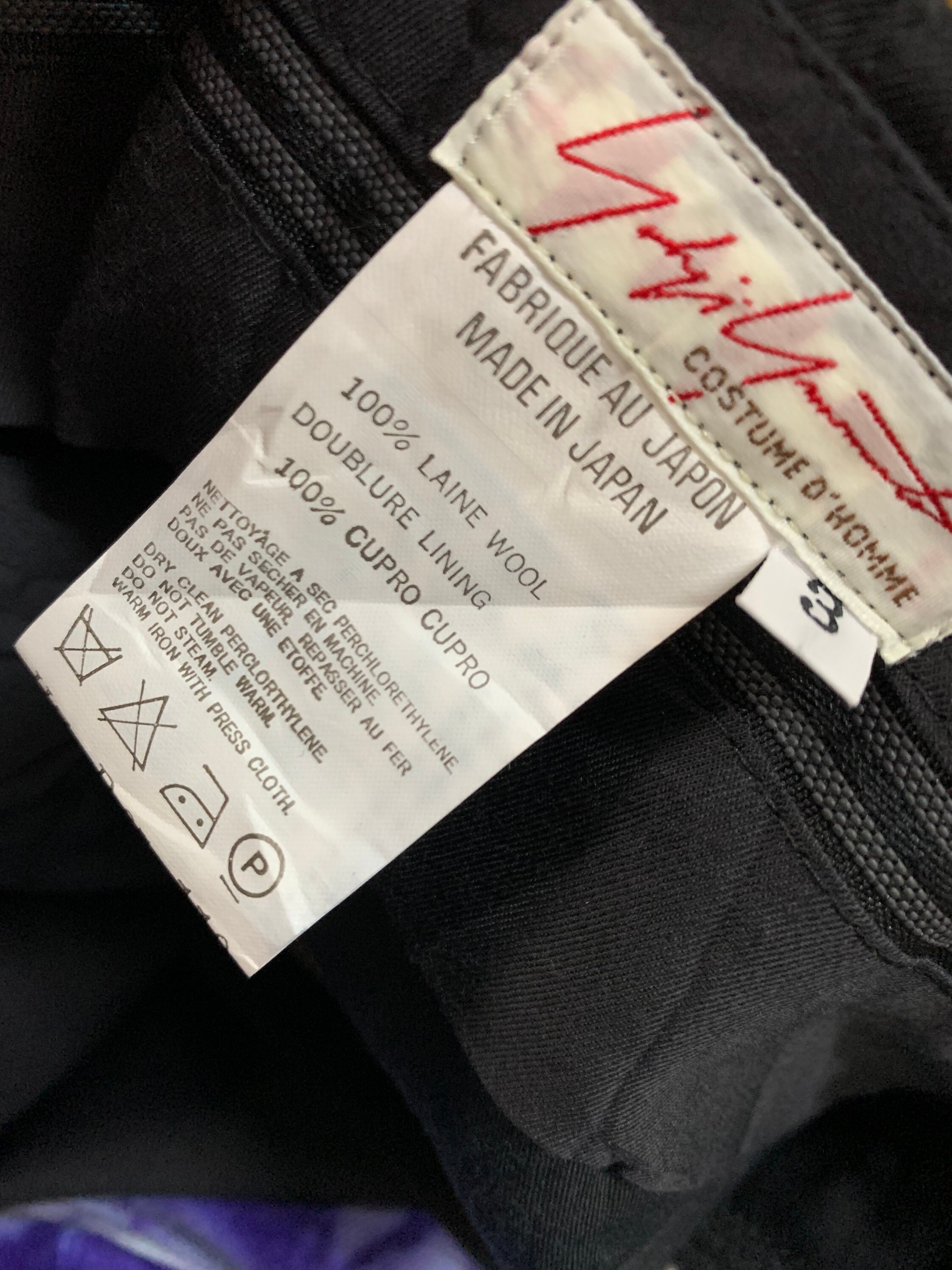 Yohji Yamamoto Costume 'd' Homme Suits Gabardine Pants - Etsy Yohji Yamamoto Costume 'd' Homme Suits Gabardine Pants - Etsy