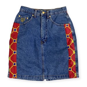 Vintage MCM Panelled Denim Skirt