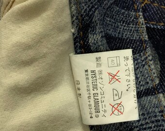 Hysteric Glamour snake print denim