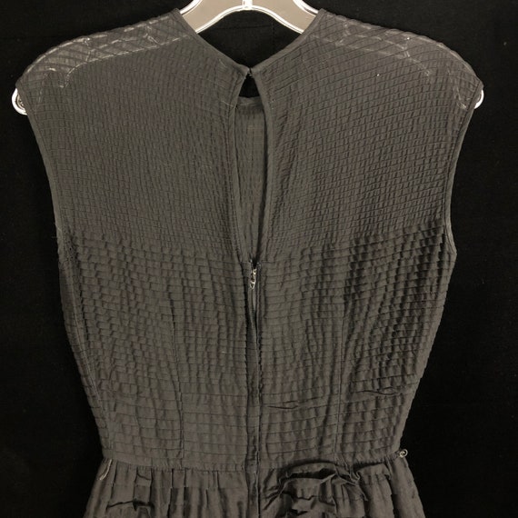 Vintage Cotton Little Black Dress - image 9