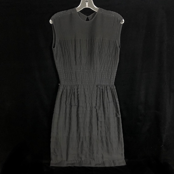 Vintage Cotton Little Black Dress - image 1