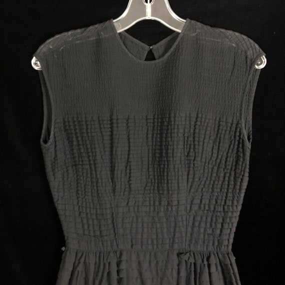 Vintage Cotton Little Black Dress - image 2