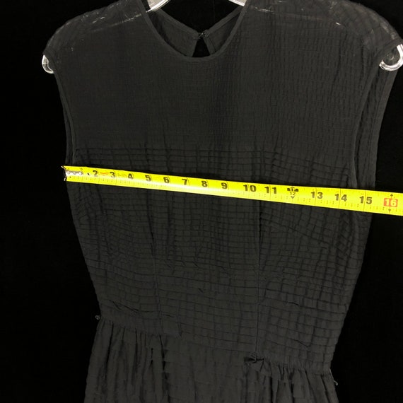 Vintage Cotton Little Black Dress - image 6