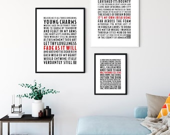 Boys From The County Armagh Print | The Wild Rover Song Poster | Irish Song Print | Music Print | Irish | A4/A3/A2/A1 size by Mayfly Prints