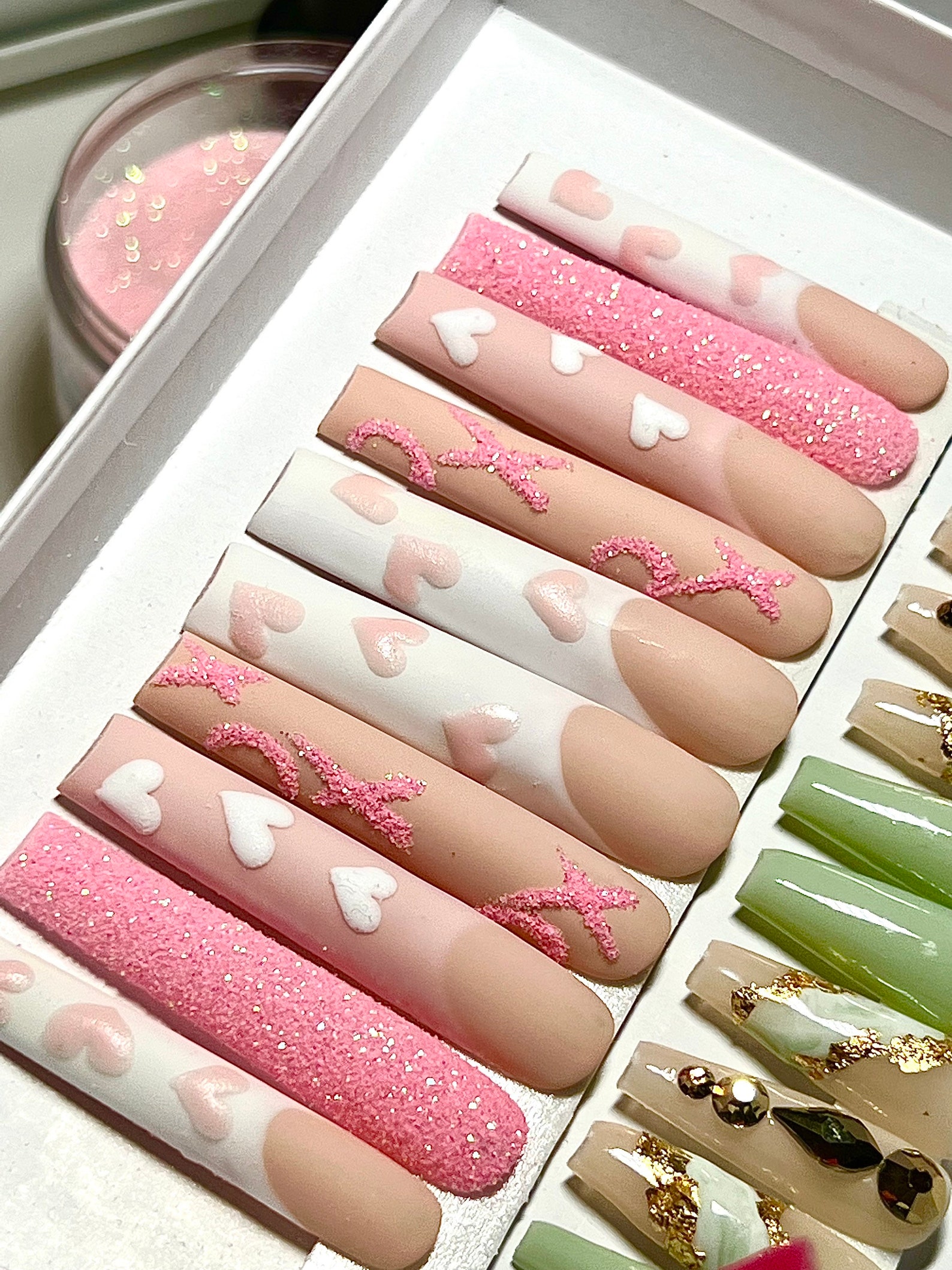 Press on Nails XXXL Tapered Square Coffin Etsy