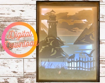 Download Lighthouse Mandala Etsy