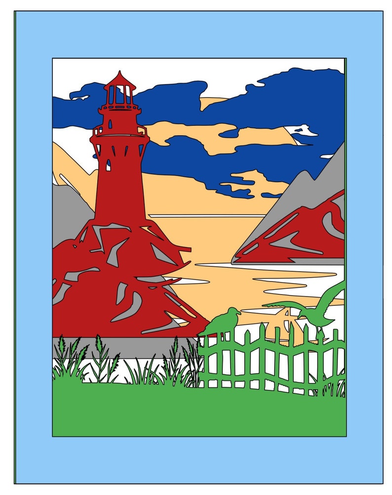Download Lighthouse 3D layered paper cut template light box SVG ...