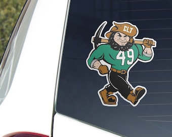 Charlotte 49ers Mascot Auto Decal | Big Norm Weather Proof Sticker for Cars