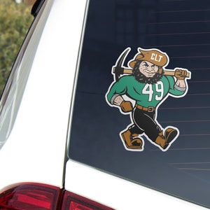 Charlotte 49ers Mascot Auto Decal | Big Norm Weather Proof Sticker for Cars