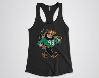 Tanque mascota Charlotte 49ers femenino / Camiseta gráfica color distressed / camiseta sin mangas / Big Norm / Tanque Ideal Racerback