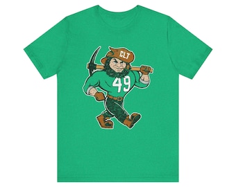 Camiseta con la mascota de los Charlotte 49ers / Camiseta con efecto desgastado / Camiseta estampada / Big Norm / Camiseta unisex de algodón