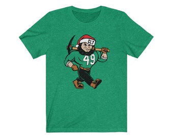 Holiday Edition Charlotte 49ers Mascot Tee | Christmas Distressed T-shirt | Graphic Tee | Big Norm | Cotton Unisex Tee Shirt