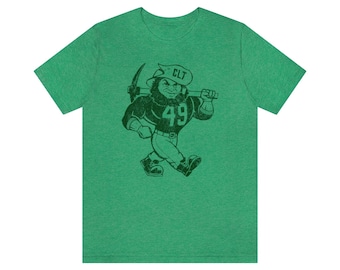 Charlotte 49ers Vintage Mascot Tee | Original Artwork | Graphic Tee | Big Norm | Cotton Unisex Tee Shirt