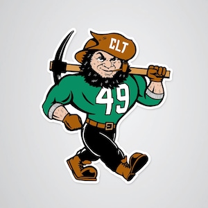 Charlotte 49ers Big Norm 6 Inch Car Magnet
