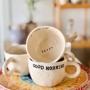 Wünsche Handgemachte Keramik Tee Tasse