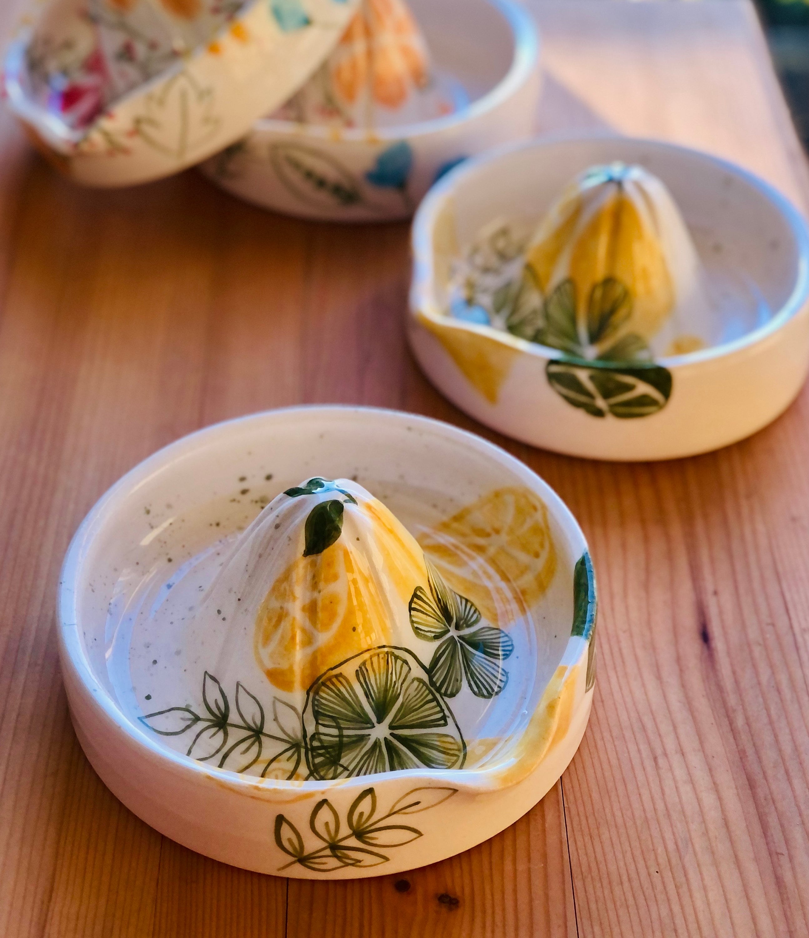 手作りの陶器製レモン絞り器 - Etsy 日本