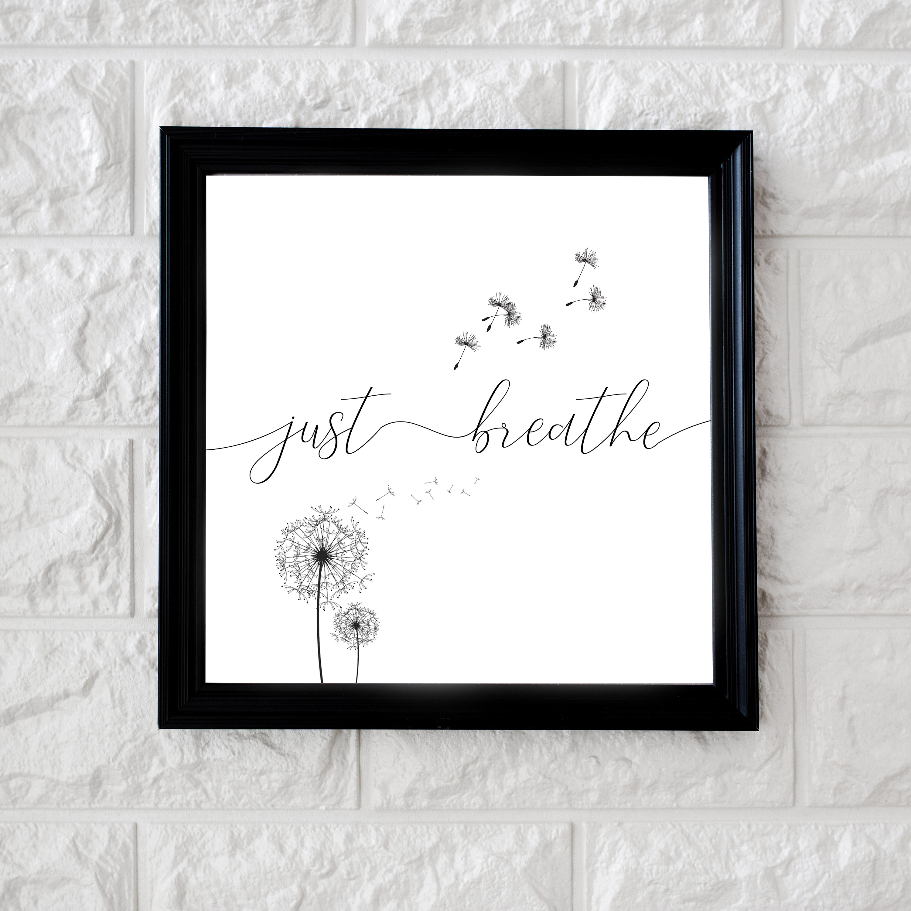 Just breathe wall art just breathe wall decor just breathe Etsy