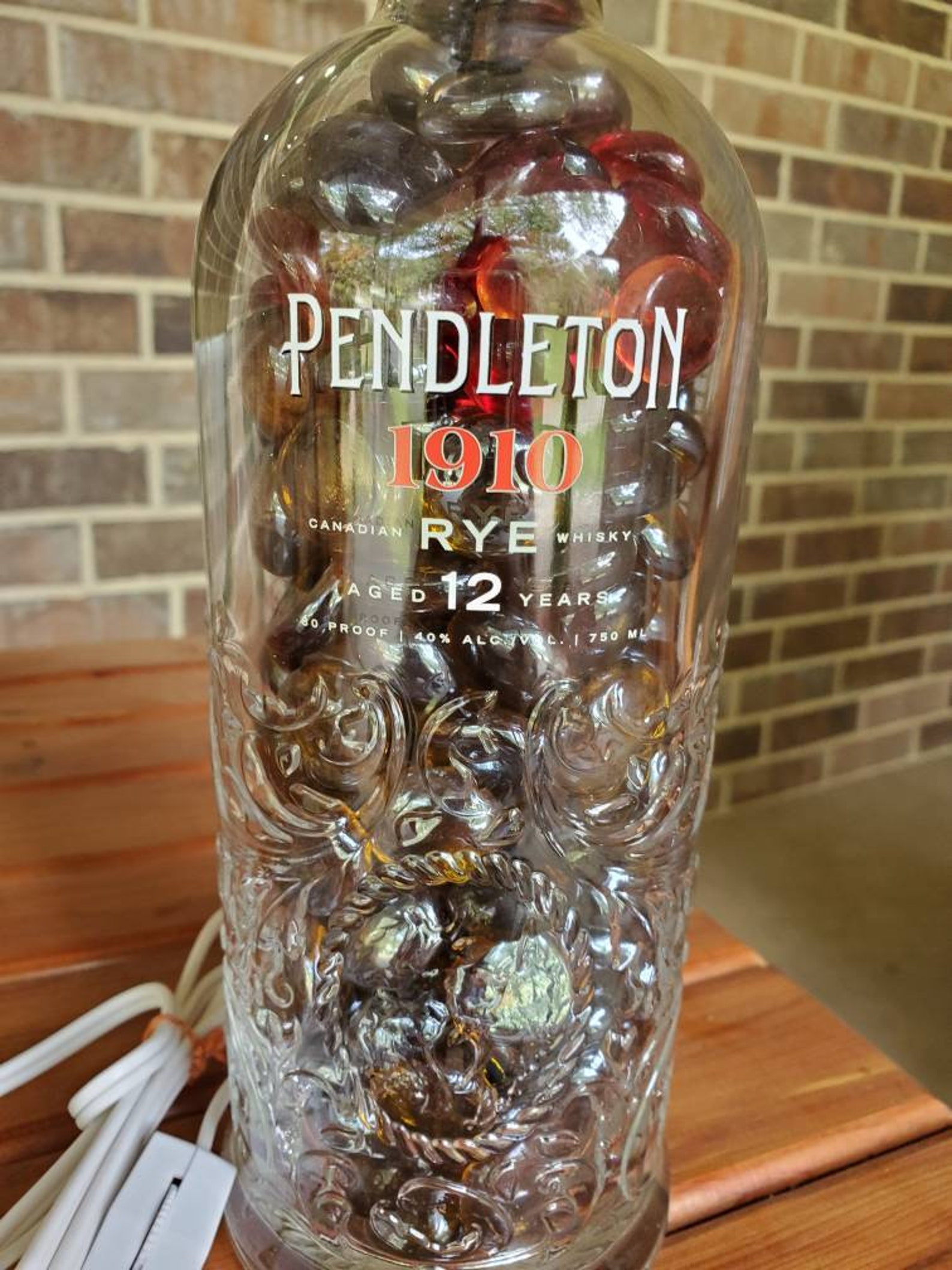 750ml Pendleton Whiskey Lamp Etsy
