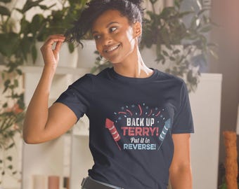 Backa upp Terry, sätt den i backriktningen unisex t-shirt