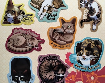 Bread Cat Vinyl Stickers