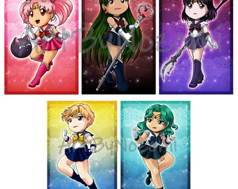 Magical Girl Planet Defenders Outer Planets 4"x6" Prints