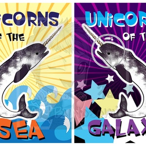 Narwhals Are the Unicorns Of the Sea 8.5"x11" Prints