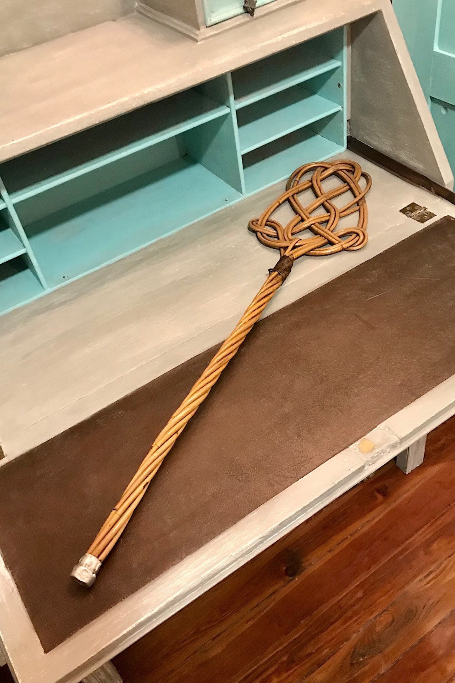 Vintage French Rug Beater Woven Rattan Bamboo Carpet Beater Etsy