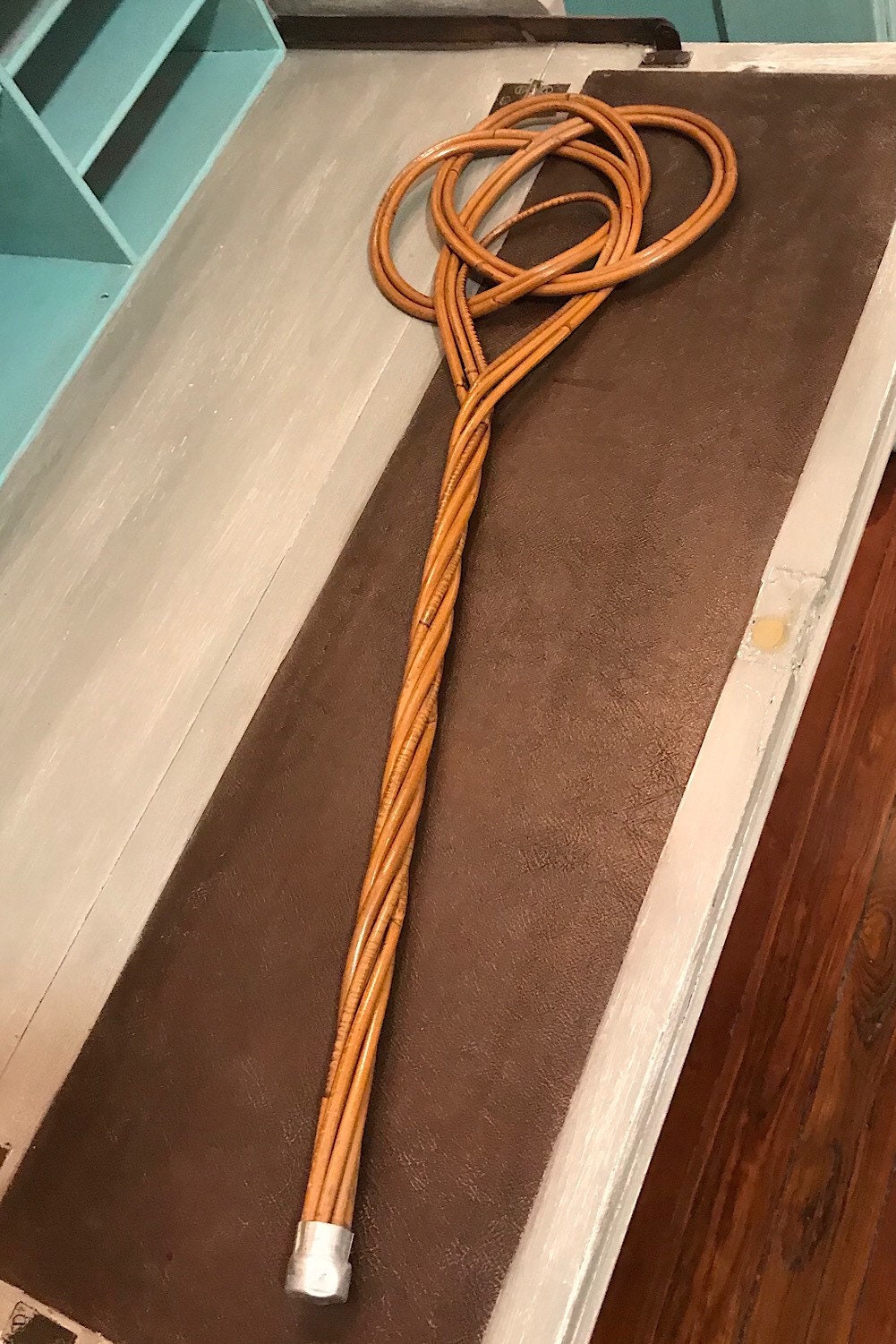 Vintage French Rug Beater Woven Rattan Bamboo Carpet Beater Etsy