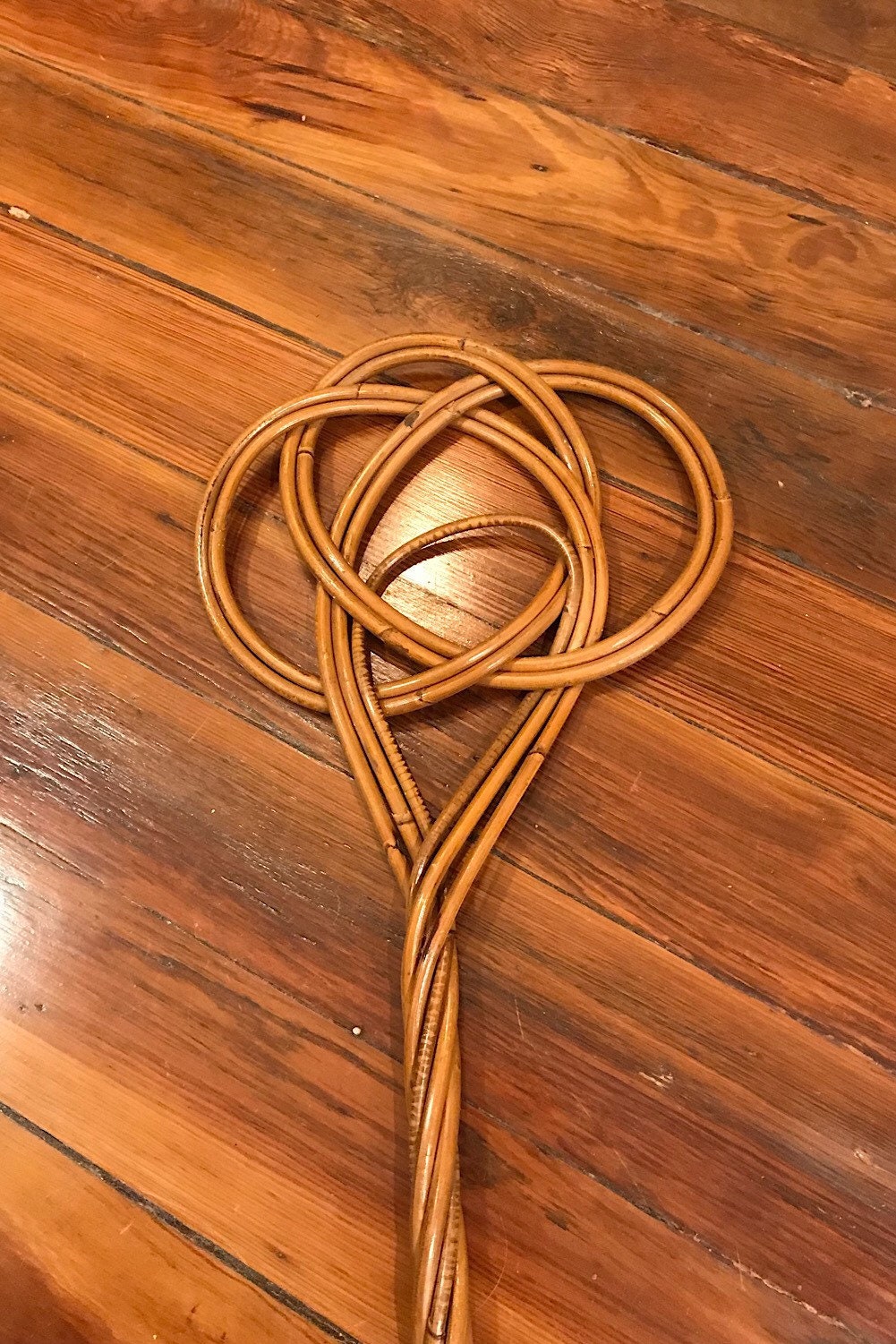 Vintage French Rug Beater Woven Rattan Bamboo Carpet Beater Etsy