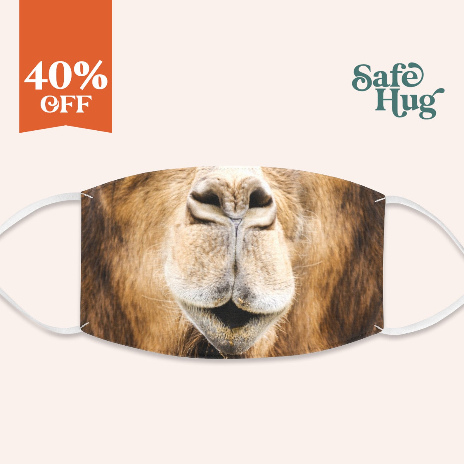Funny Camel Face Reusable Adult Face Mask Etsy