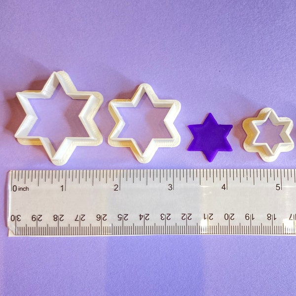 Star Of David Polymer Clay Cutter | Earring Jewelry Making