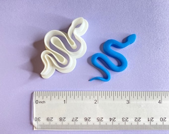 Snake Polymer Clay Cutter | Earring Jewelry Making | Size measured from Tail to Head of Snake