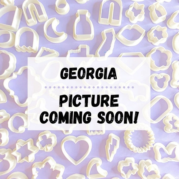 State of Georgia Shape Polymer Clay Cutter | Earring Jewelry Making