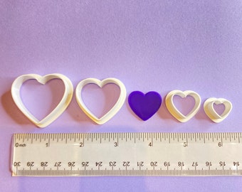 Heart Polymer Clay Cutter | Earring Jewelry Making