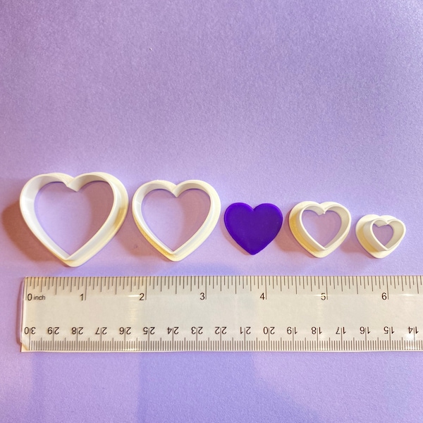 Heart Polymer Clay Cutter | Earring Jewelry Making